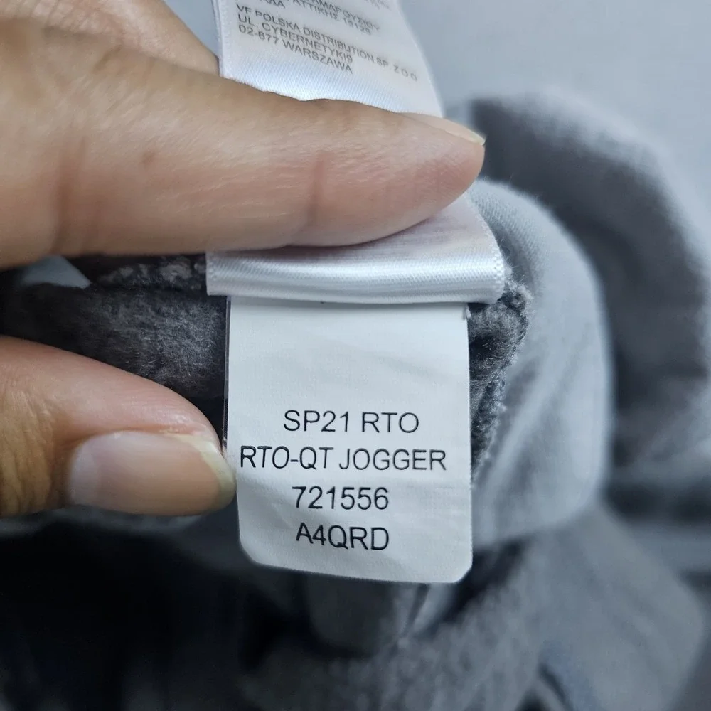 The North Face Jogger Pants Mens Large Gray Fleece Sweatpants Drawstring Pockets